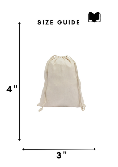 Cotton Canvas Double Drawstring Pouch