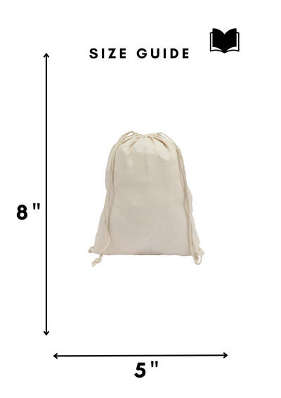 Cotton Canvas Double Drawstring Pouch