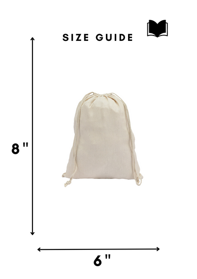 Cotton Canvas Double Drawstring Pouch