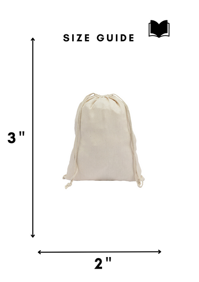 Cotton Canvas Double Drawstring Pouch