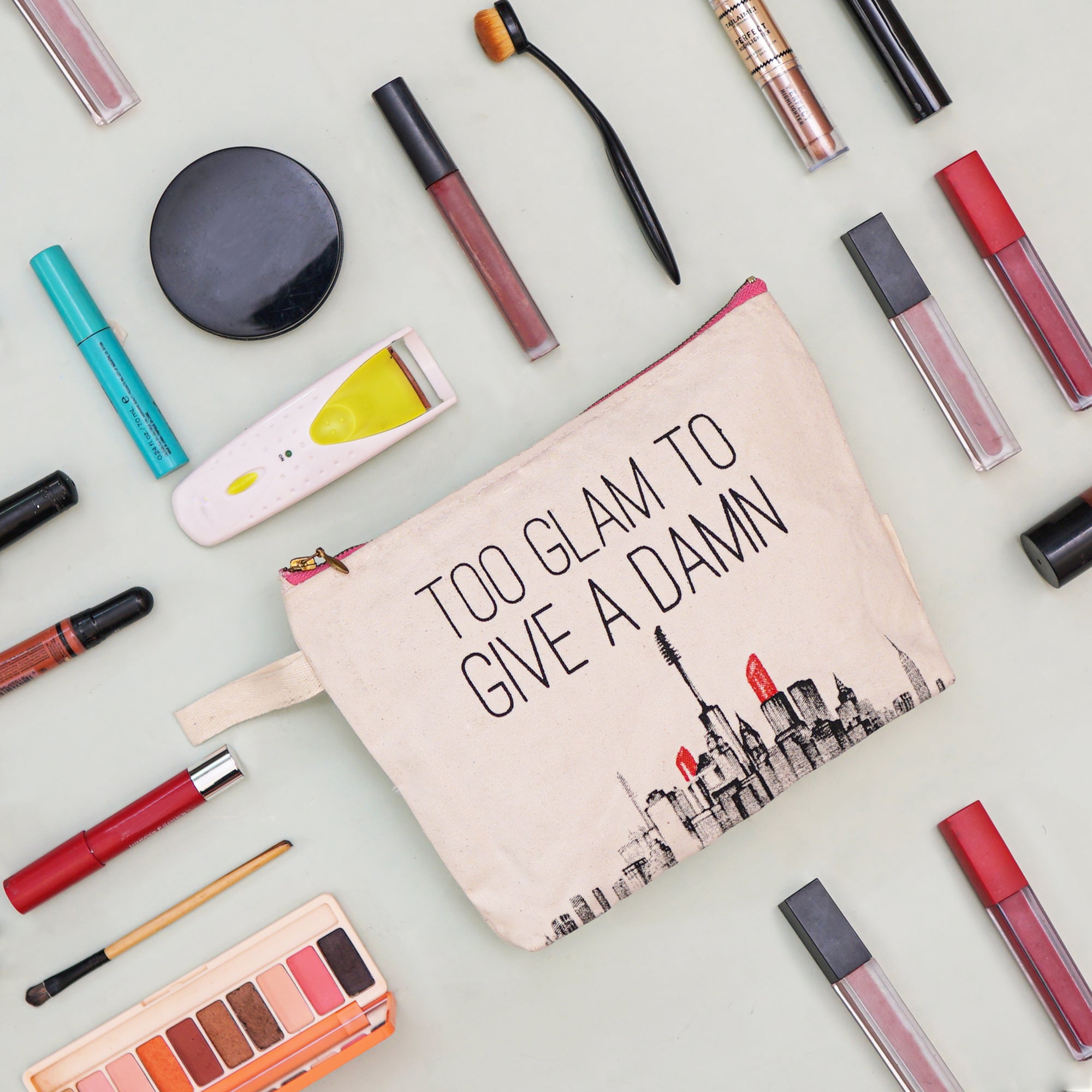 KHASHAA Canvas Makeup Bag