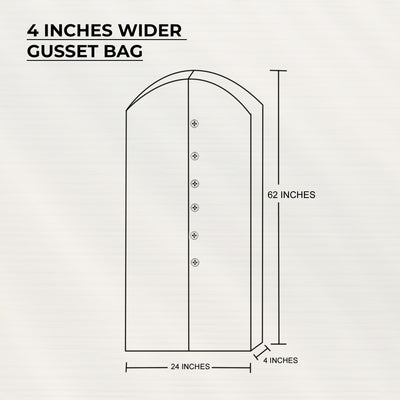 Buttoned Cotton Garment Bag