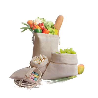 Classic Cotton Double Drawstring Pouch