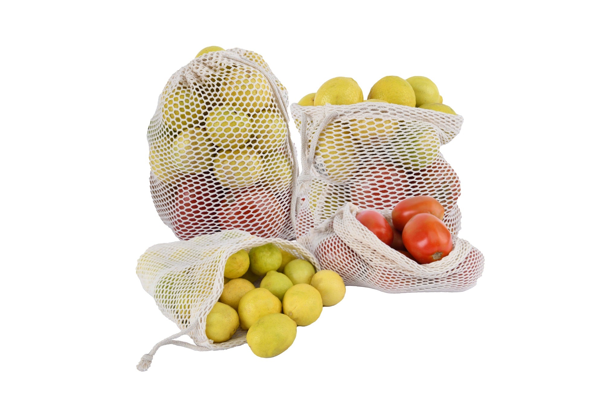 Natural Cotton Mesh Pouch