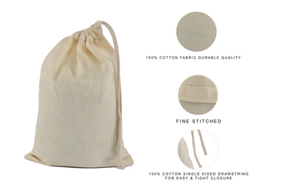 Classic Cotton Drawstring Pouch