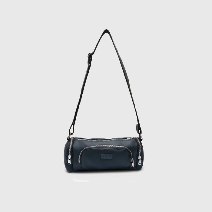Multi-Pocket Leather Handbag