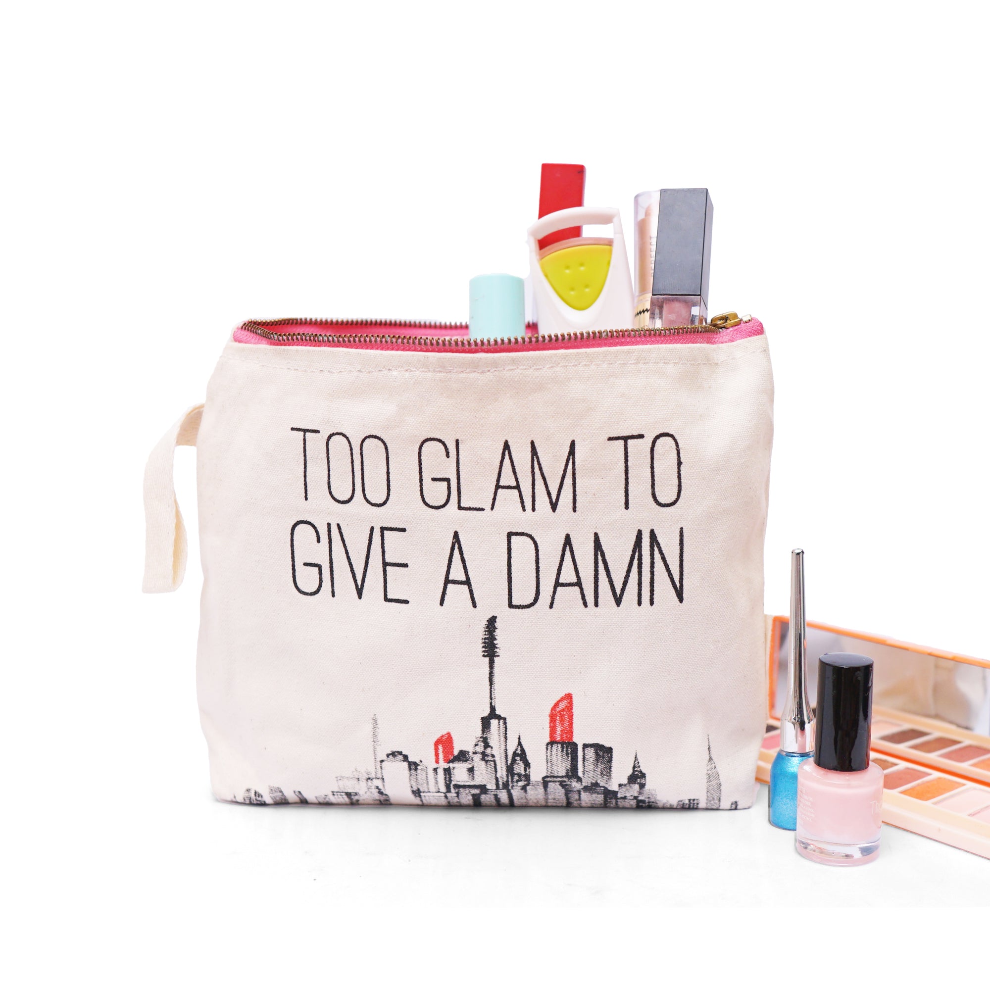 KHASHAA Canvas Makeup Bag