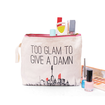 KHASHAA Canvas Makeup Bag