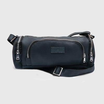 Multi-Pocket Leather Handbag