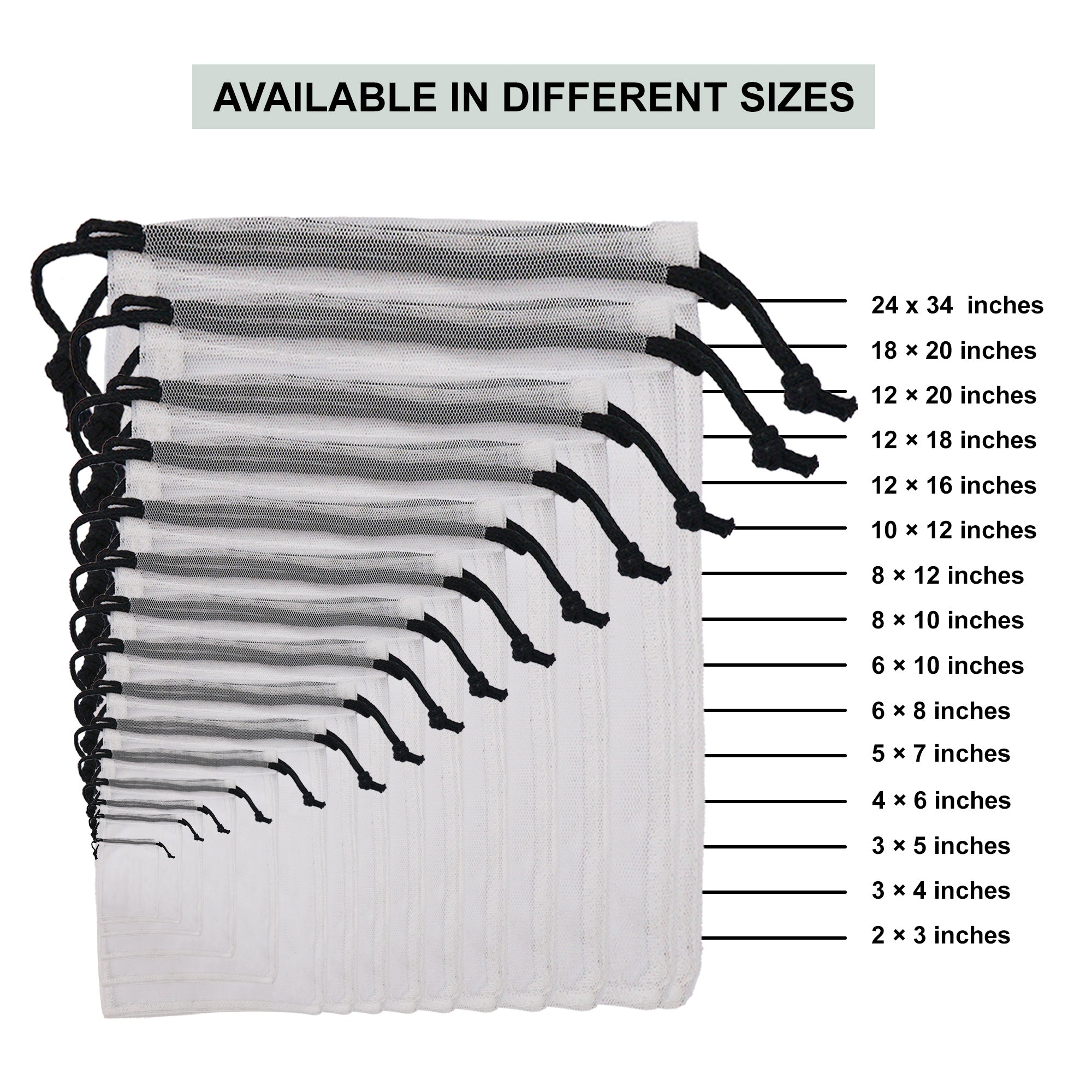 Polyester Mesh Drawstring Pouch