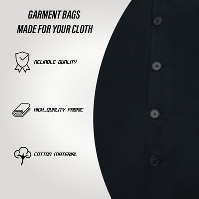 Buttoned Cotton Garment Bag