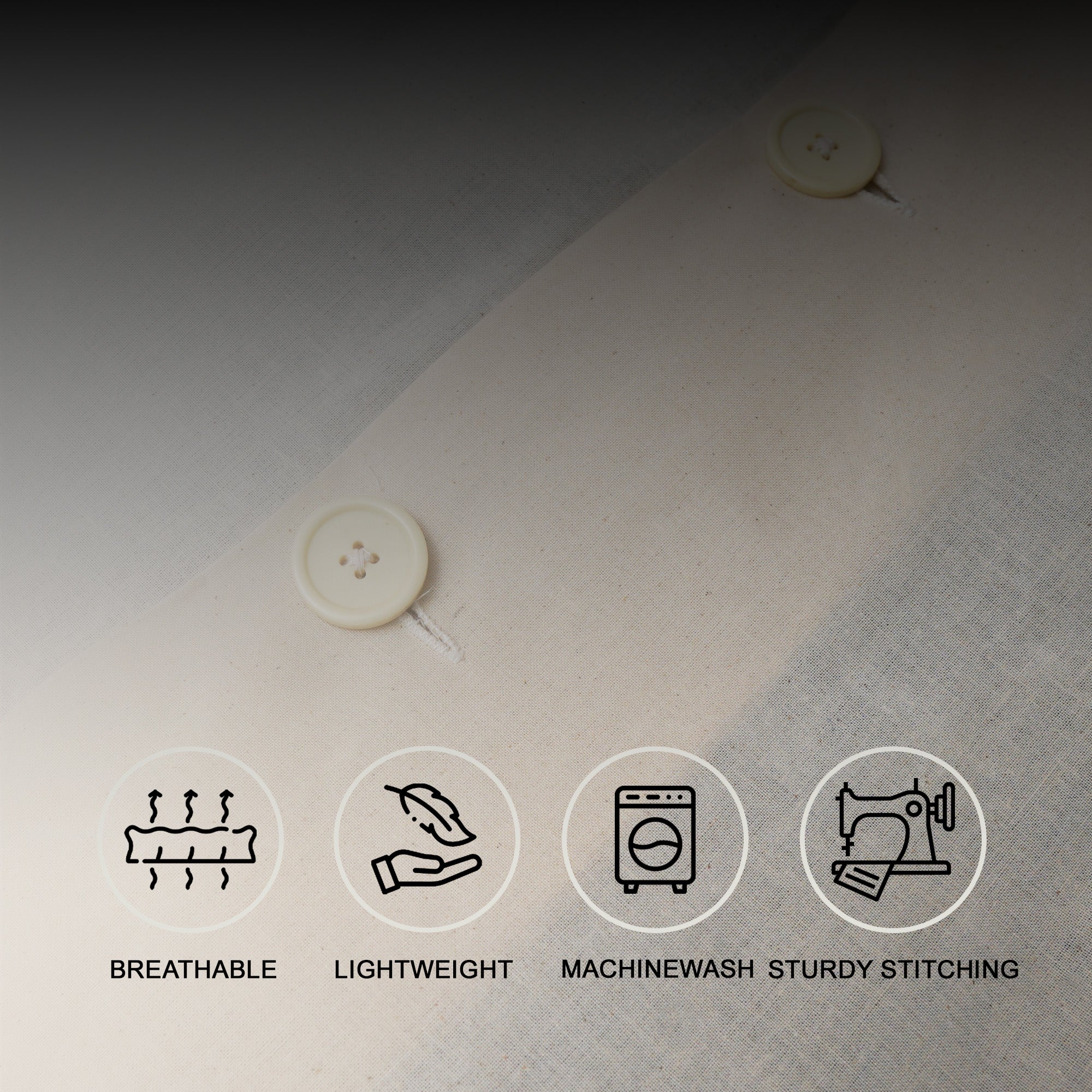 Buttoned Cotton Garment Bag