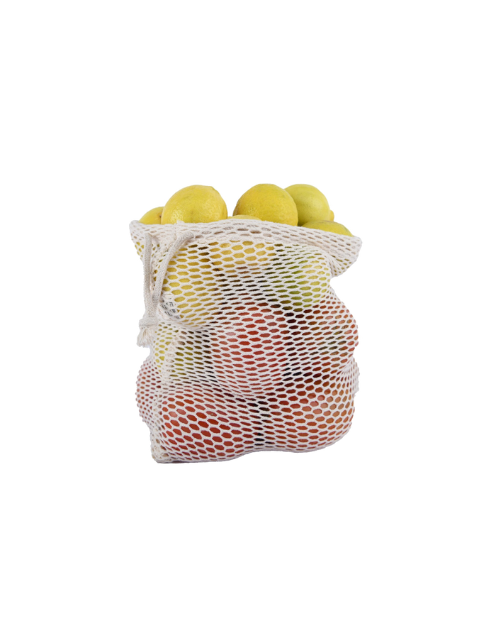 Natural Cotton Mesh Pouch