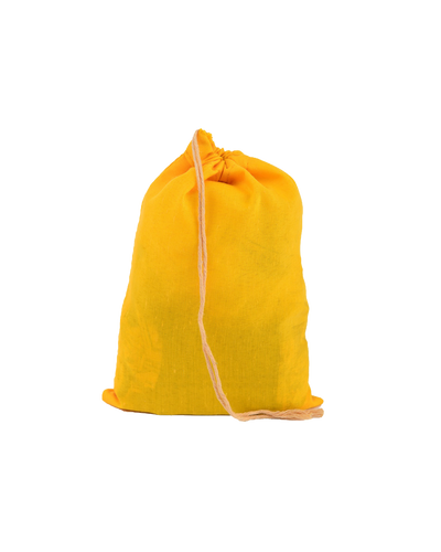 Sunrise Yellow Cotton Pouch