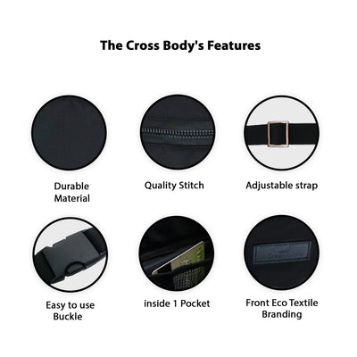 Triple Zip Leather Fanny Pack