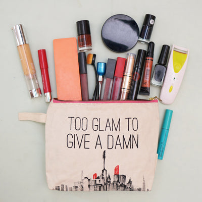 KHASHAA Canvas Makeup Bag