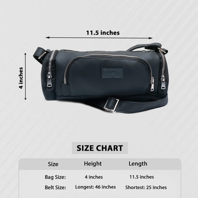 Multi-Pocket Leather Handbag