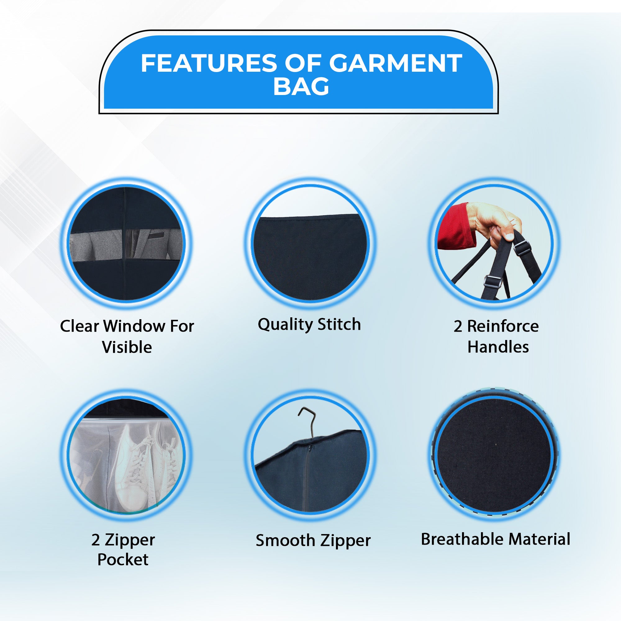 Clear Window Garment Bag