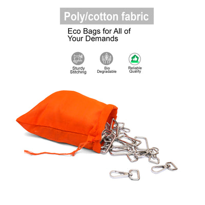 Sunset Orange Cotton Pouch