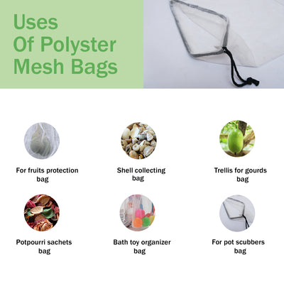 Polyester Mesh Drawstring Pouch
