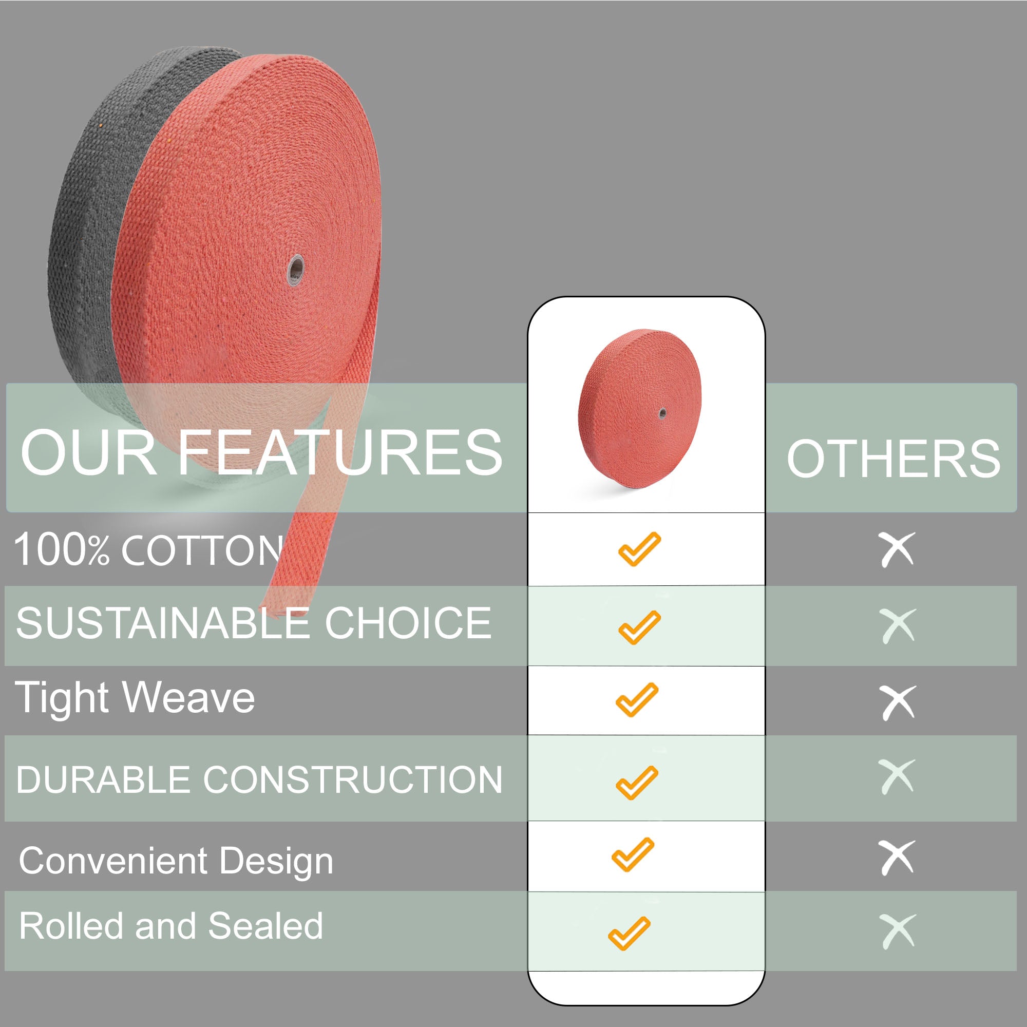 Cotton Colorful Web Straps