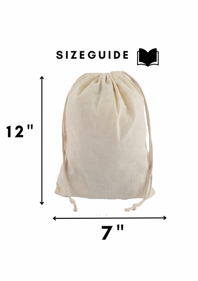 Classic Cotton Double Drawstring Pouch