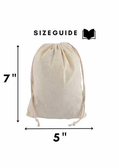 Classic Cotton Double Drawstring Pouch