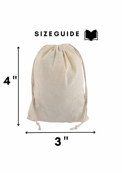 Classic Cotton Double Drawstring Pouch